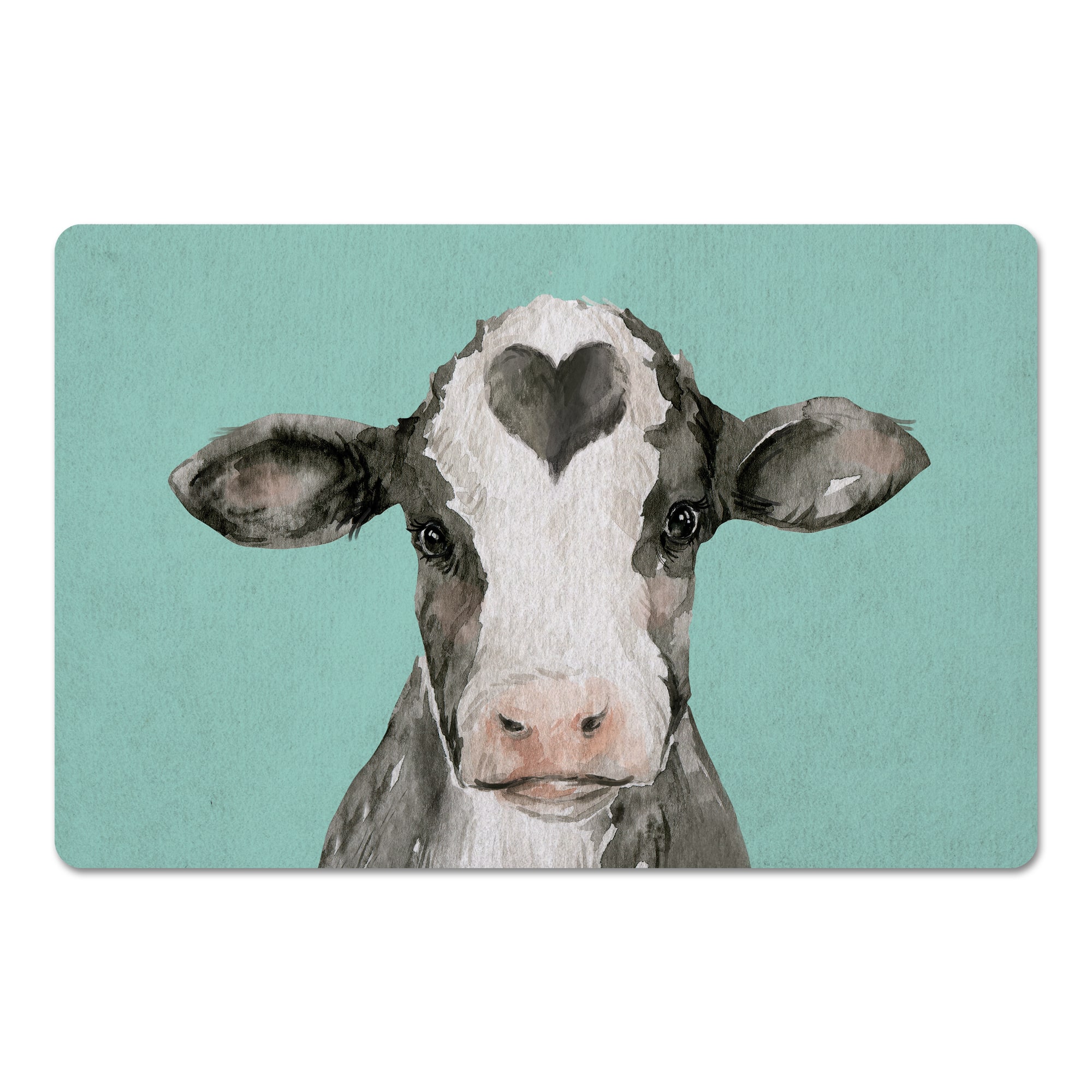 18" x 27" Cow with Heart Floor Mat
